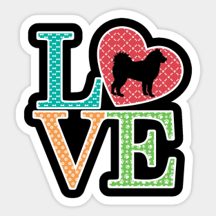 Love alaskan best alaskan Sticker